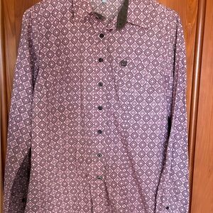 Cinch Pink and Brown Rodeo Shirt